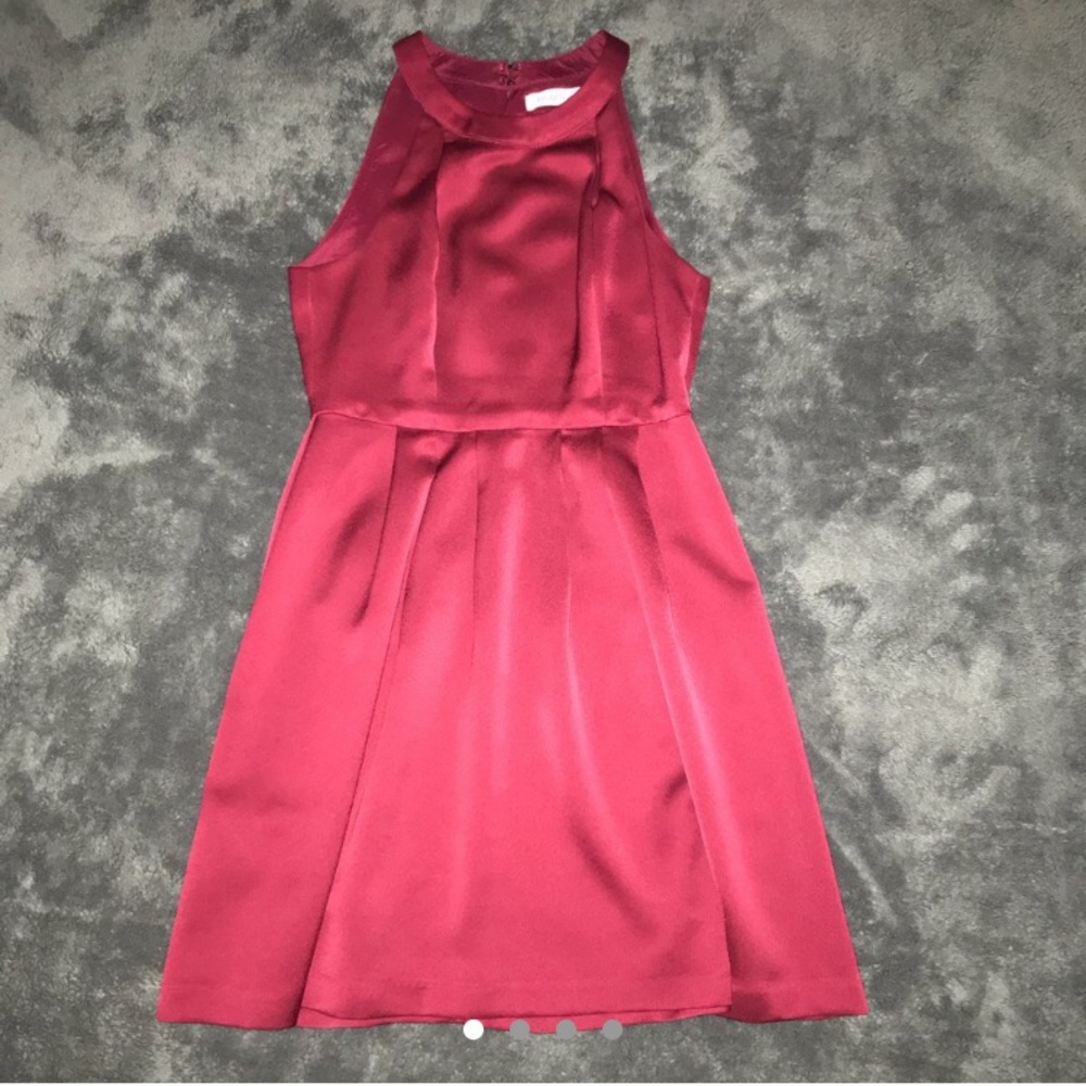 BCBG red satiny dress
